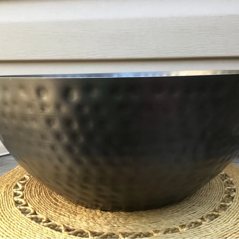 2013 Threshold Hammered Wild Steel Large Bowl, Like New!